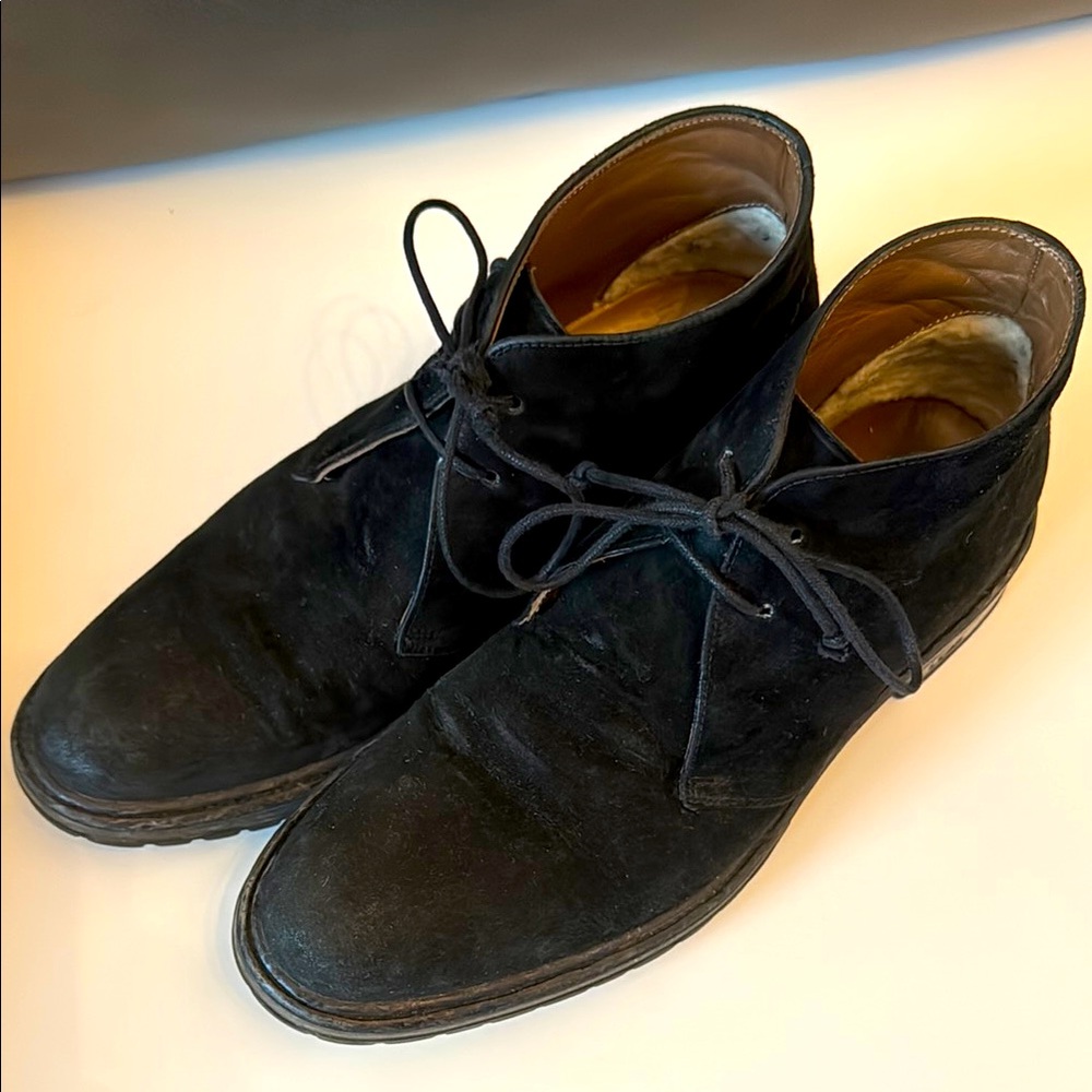 UGG Mens Black Suede Leather Upper Chukka Boots Shoes Size 7.5